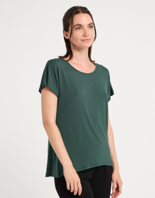 Laad het plaatje in de Viewer, Badine T-Shirt Korte Mouw Groen (Eden)
