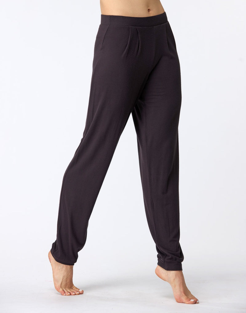 Laad het plaatje in de Viewer, Balboa Yoga Dansbroek Bandplooi Grijs Paars (Carbon)