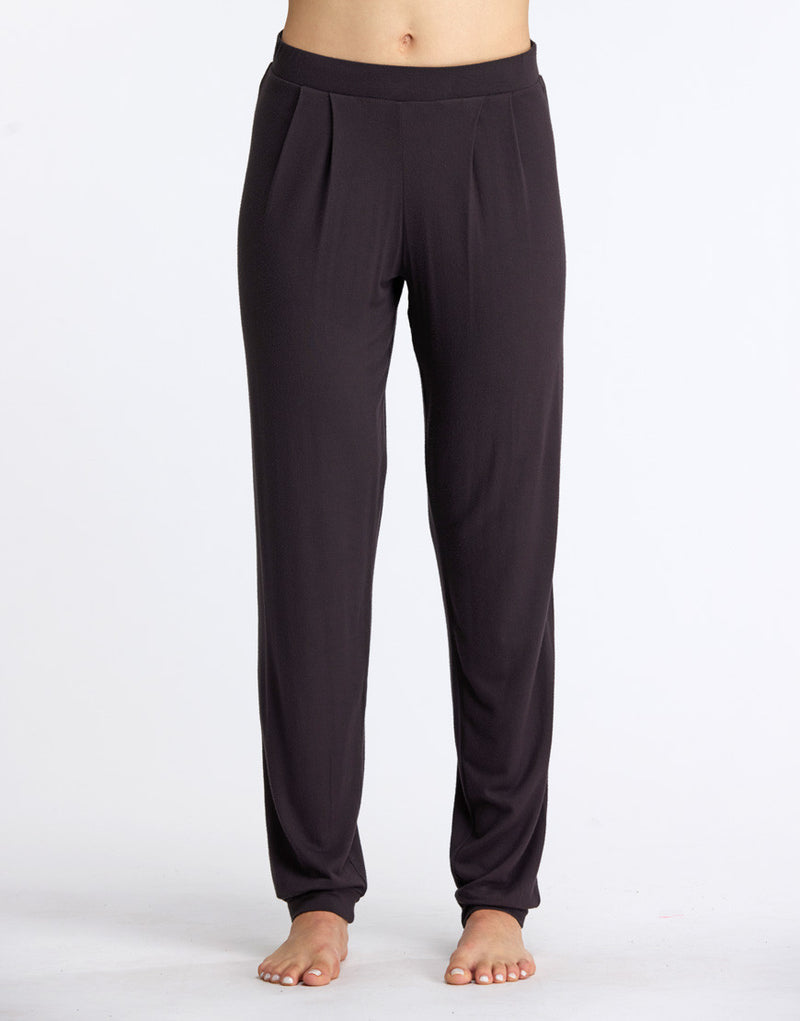 Laad het plaatje in de Viewer, Balboa Yoga Dansbroek Bandplooi Grijs Paars (Carbon)