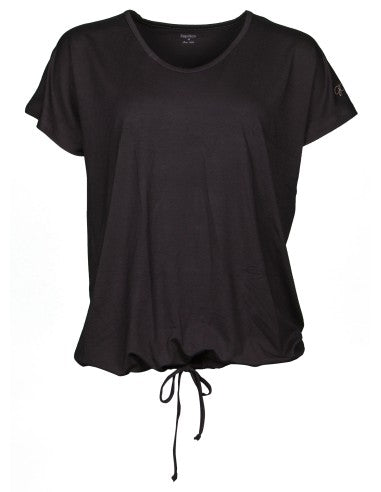 Laad het plaatje in de Viewer, BPA2007 Wijd los T-shirt Viscose Zwart