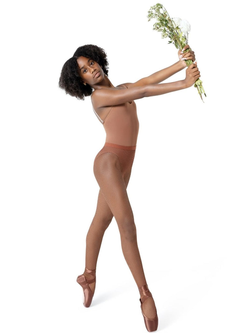 Laad het plaatje in de Viewer, 3000 Professionele Netpanty met Voet Rood Bruin (Chestnut)