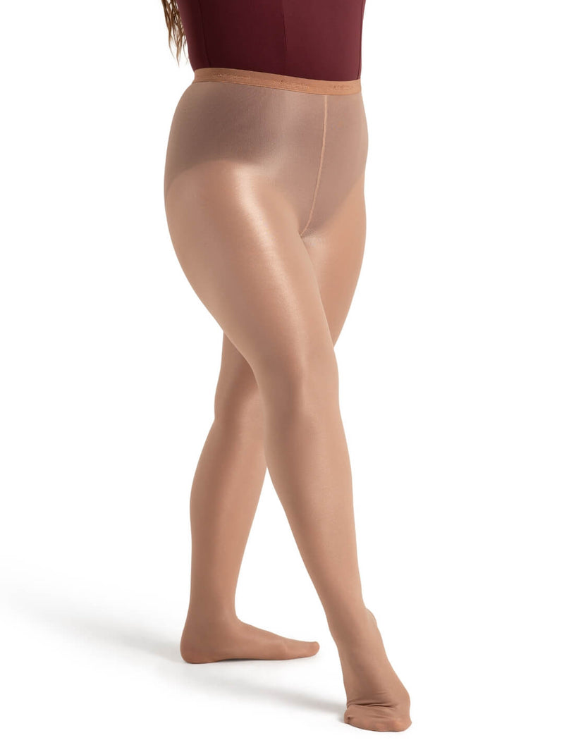 Laad het plaatje in de Viewer, 1809W Ultra Shimmery Tights Glans Danspanty Beige Bruin (Suntan)