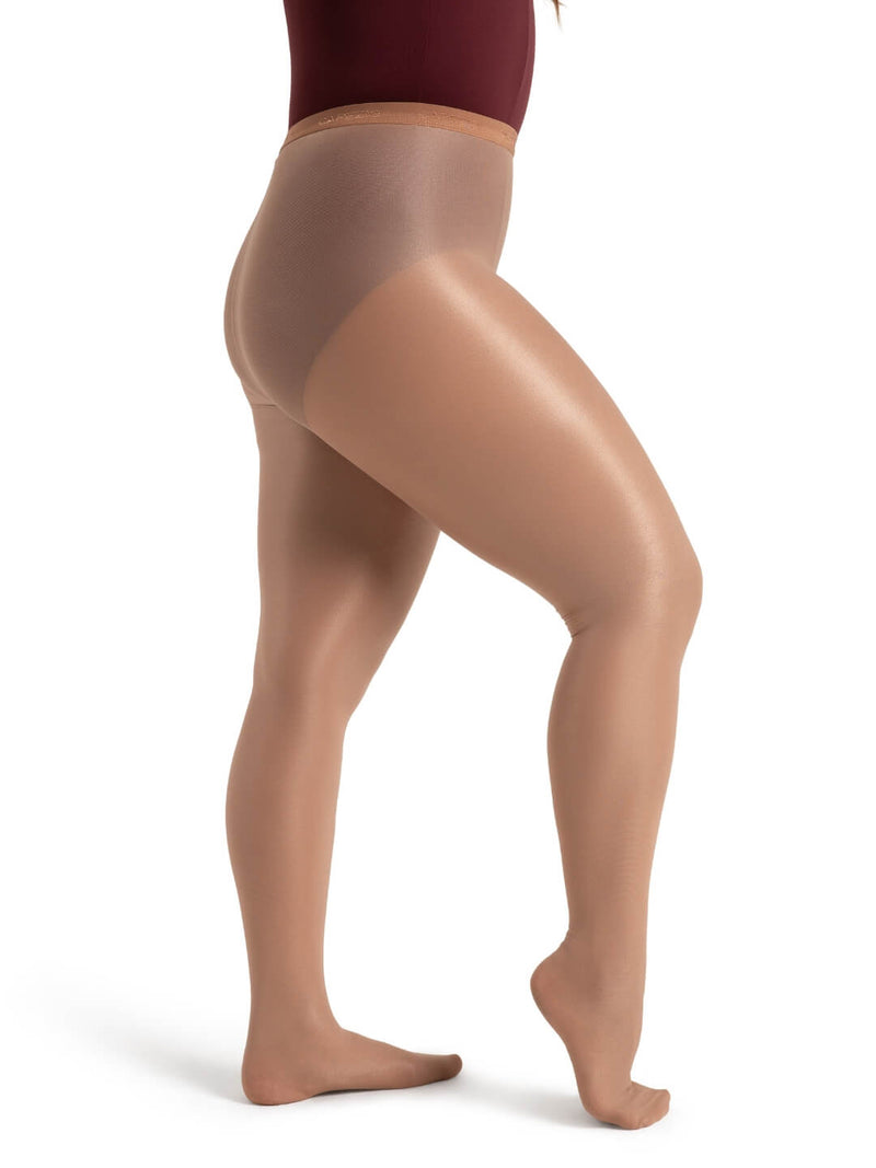 Laad het plaatje in de Viewer, 1809W Ultra Shimmery Tights Glans Danspanty Beige Bruin (Suntan)