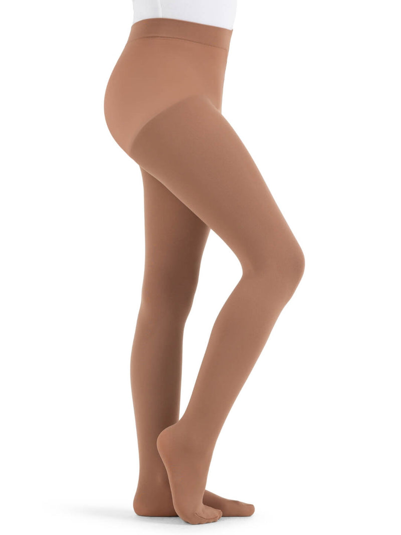 Laad het plaatje in de Viewer, 1915 Ultra Soft Balletpanty met Voet Donker Bruin (SUN)