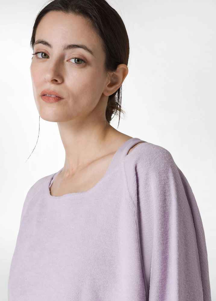 Laad het plaatje in de Viewer, A00420 Sweatshirt wijd lila