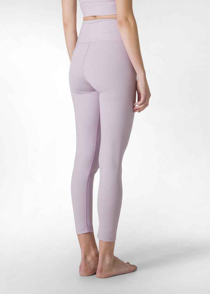 Laad het plaatje in de Viewer, D02005 Legging met hoge tailleband Lila