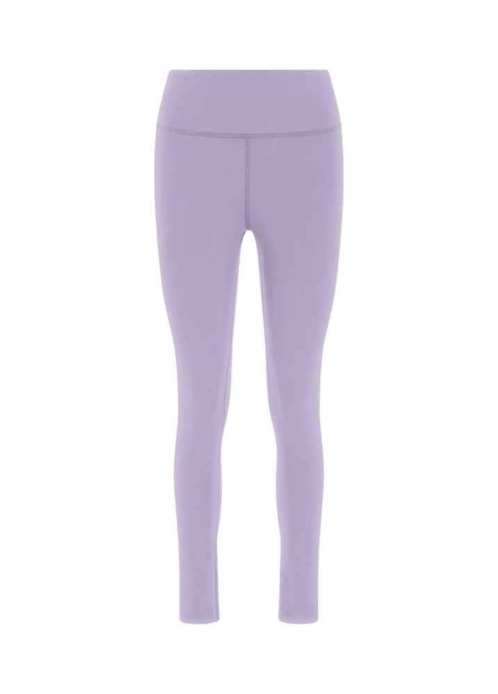 Laad het plaatje in de Viewer, D02005 Legging met hoge tailleband Lila