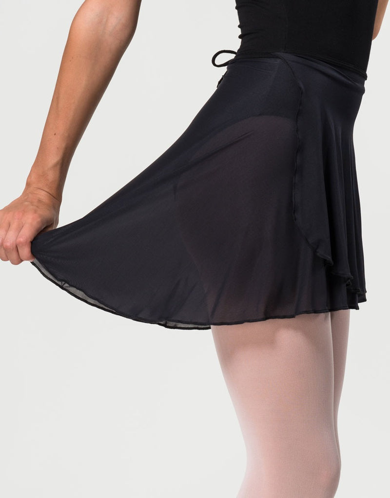 Laad het plaatje in de Viewer, Juliette Voile Stretch Rokje 50 cm Zwart