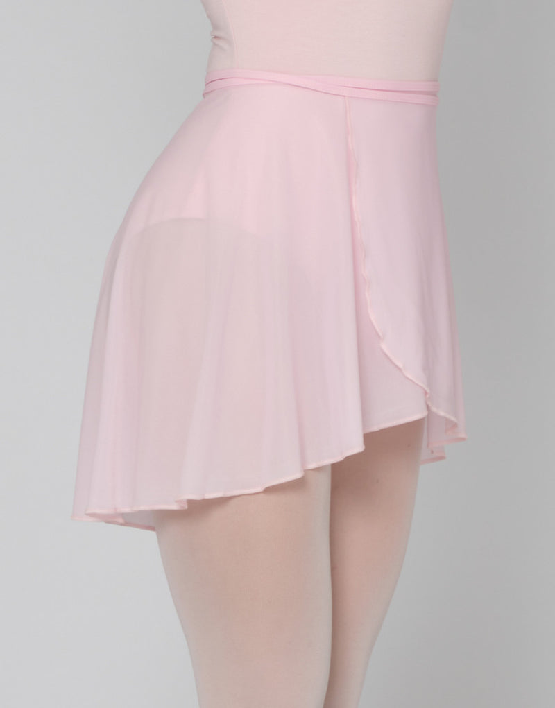 Laad het plaatje in de Viewer, Juliette JR Stretch Voile Wikkel Rokje Roze (Rose)