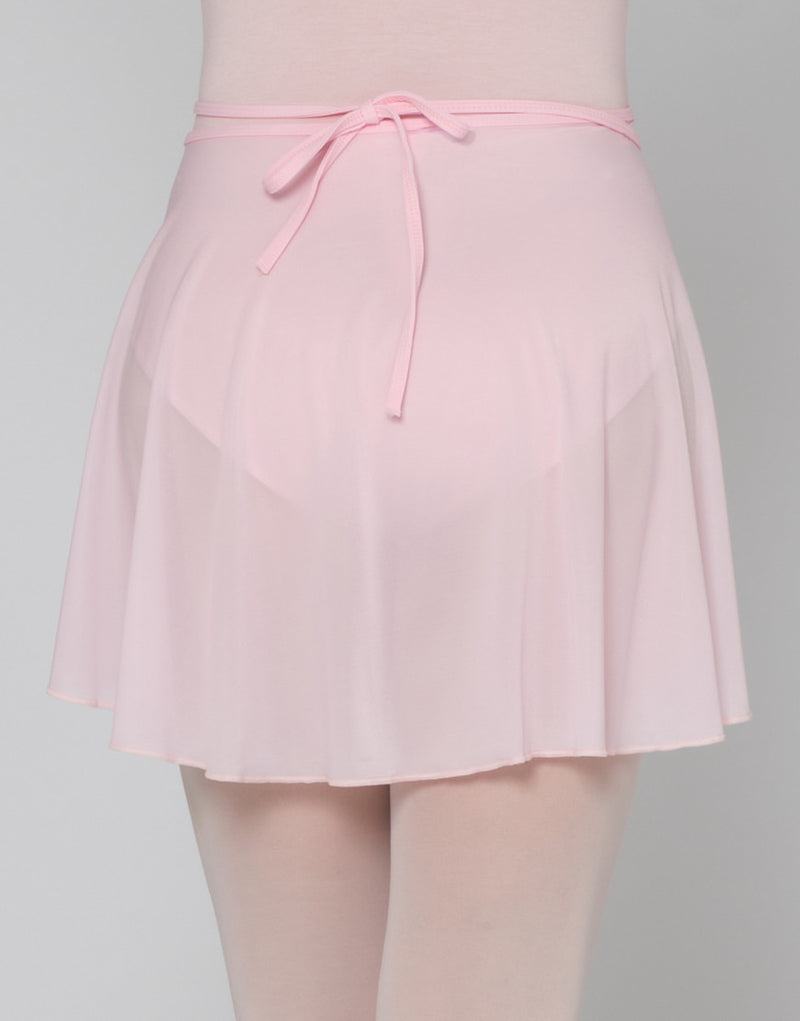 Laad het plaatje in de Viewer, Juliette JR Stretch Voile Wikkel Rokje Roze (Rose)