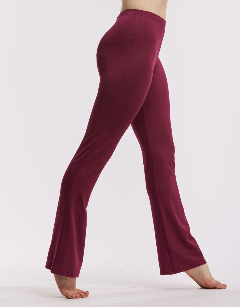 Laad het plaatje in de Viewer, Luna Jazz Dans Broek Viscose Bordeaux
