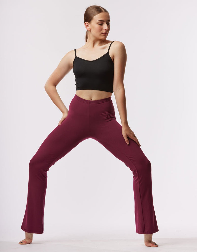 Laad het plaatje in de Viewer, Luna Jazz Dans Broek Viscose Bordeaux