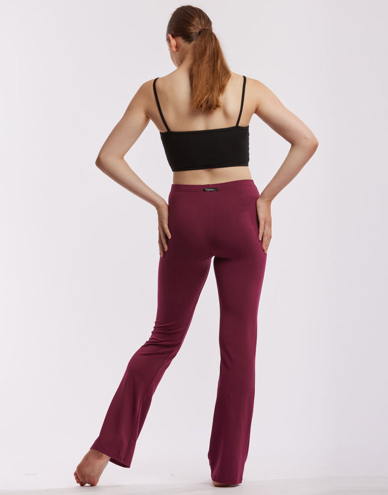 Laad het plaatje in de Viewer, Luna Jazz Dans Broek Viscose Bordeaux
