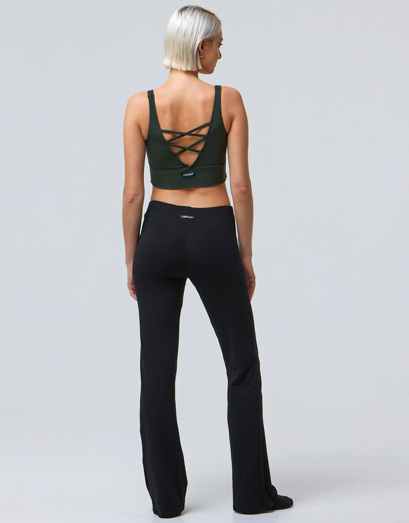 Laad het plaatje in de Viewer, Luna Jazz Dans Broek Viscose Zwart