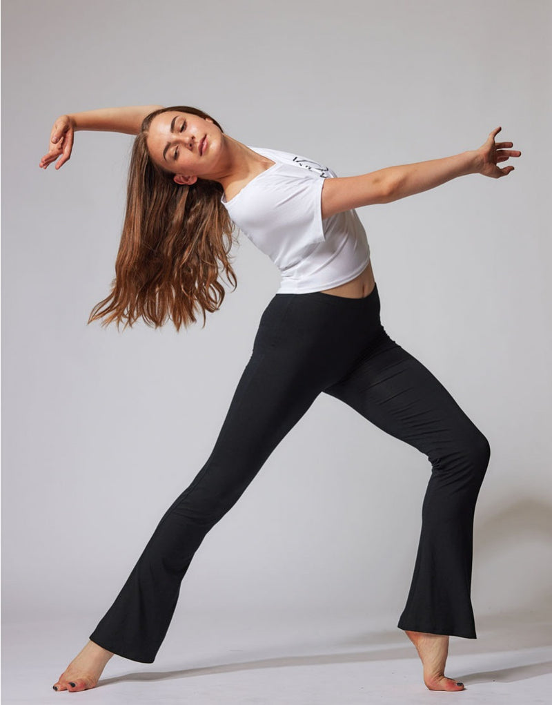 Laad het plaatje in de Viewer, Luna Jazz Dans Broek Viscose Zwart