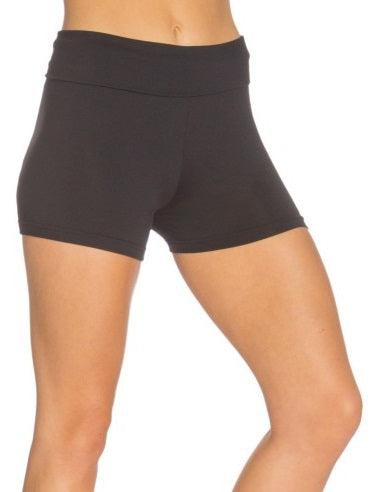 Laad het plaatje in de Viewer, PA3008 Hotpant Bikepant Omslag Tailleband Zwart