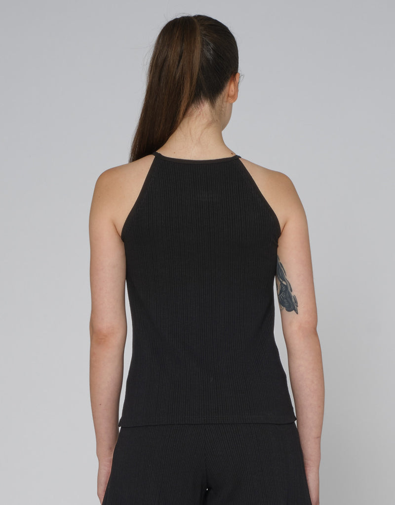 Laad het plaatje in de Viewer, Ramona Top Spaghetti Bandjes Zwart