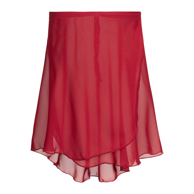 Laad het plaatje in de Viewer, SL66 Ballet Wikkelrokje Voile Bordeaux (Burgundy)