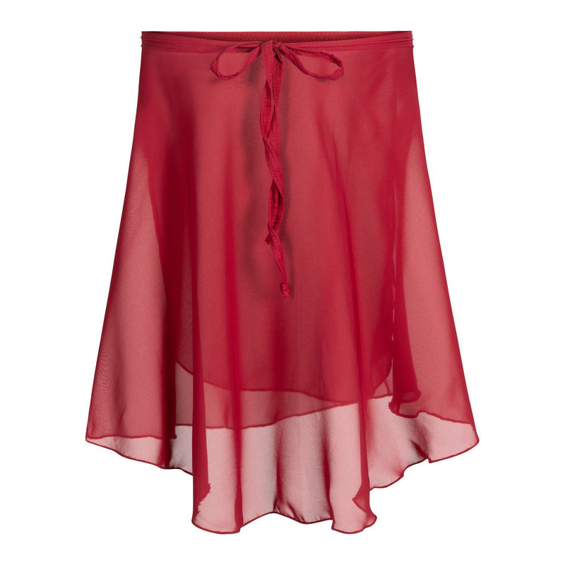 Laad het plaatje in de Viewer, SL66 Ballet Wikkelrokje Voile Bordeaux (Burgundy)