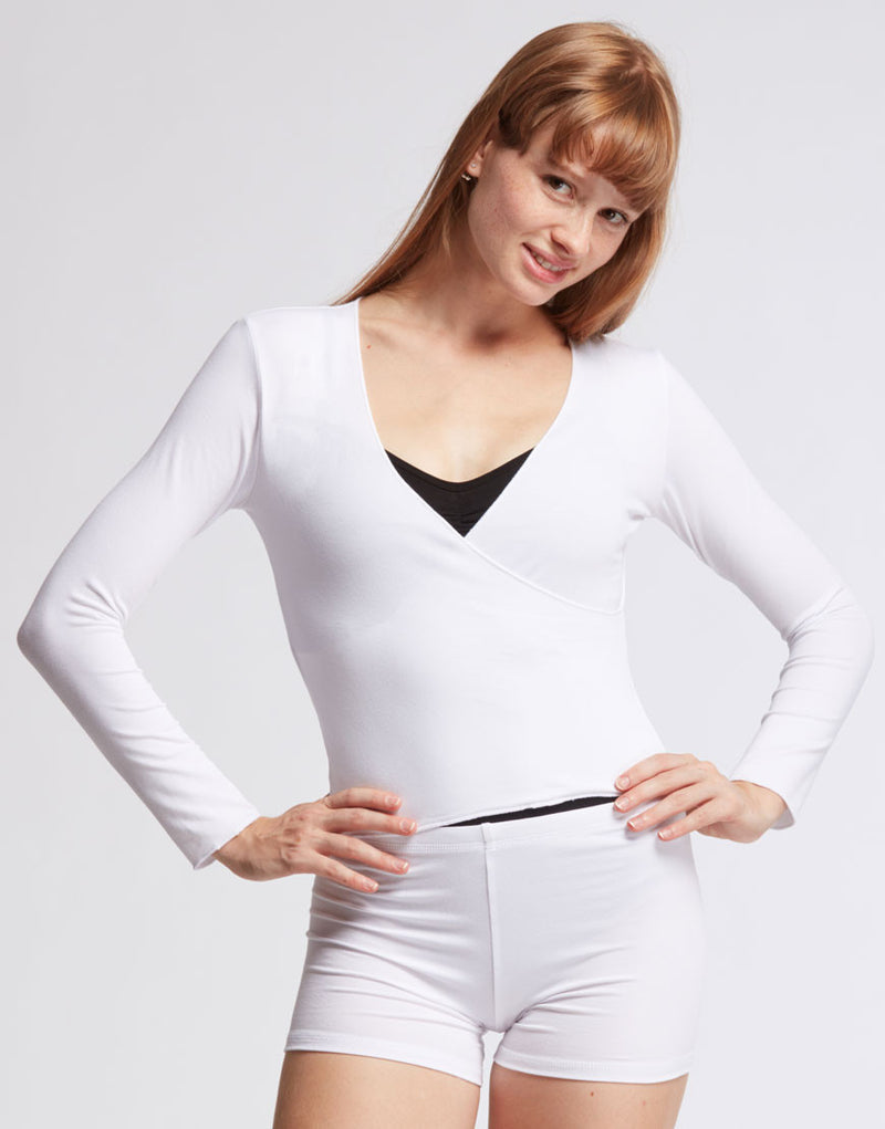 Laad het plaatje in de Viewer, Vidy Wikkel Top Viscose Wit