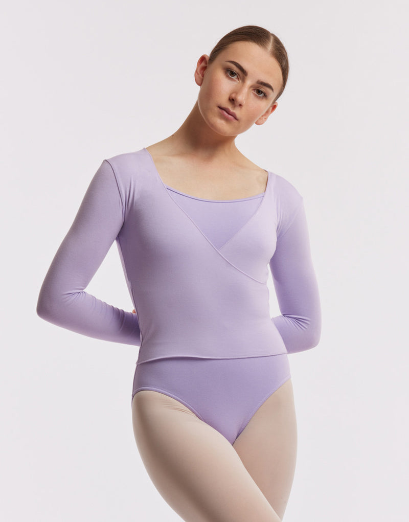 Laad het plaatje in de Viewer, Vidy Wikkel Top Viscose Lavendel (Lavand)