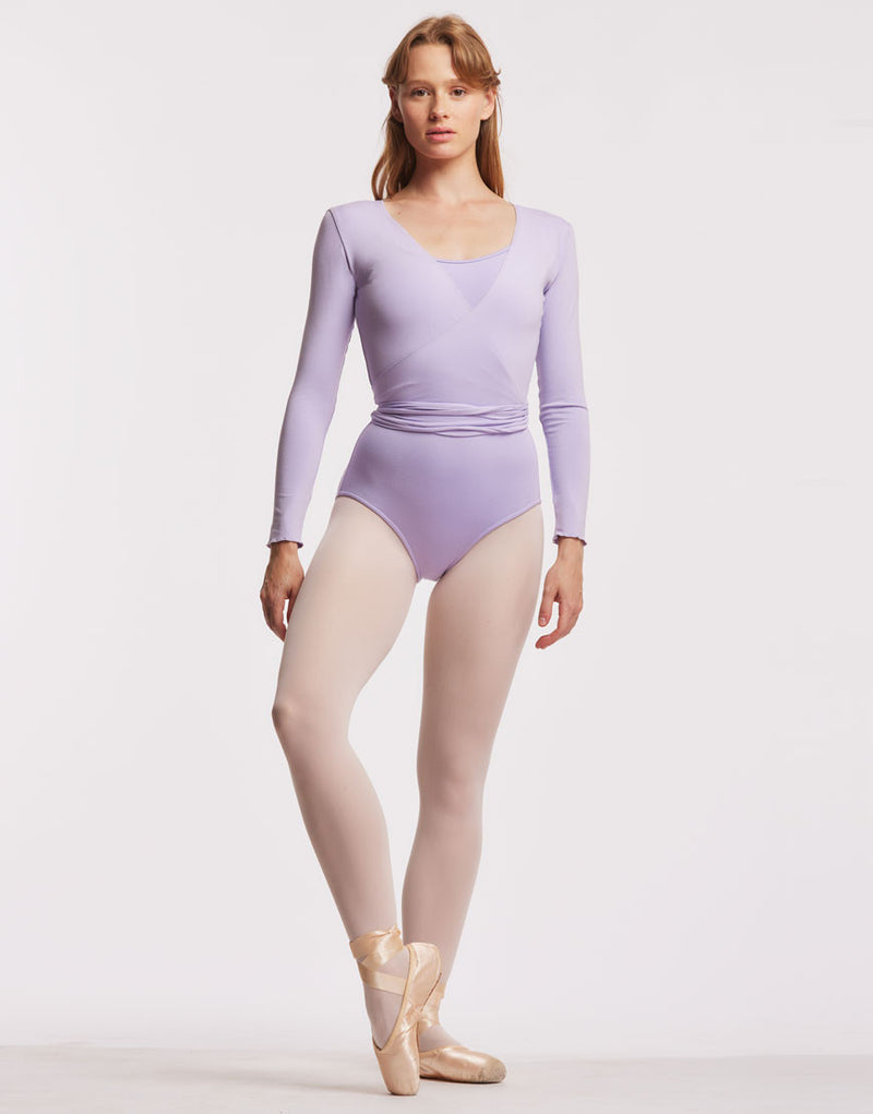 Laad het plaatje in de Viewer, Vigueur Ballet Wikkelvest Kort Lavendel (Lavand)