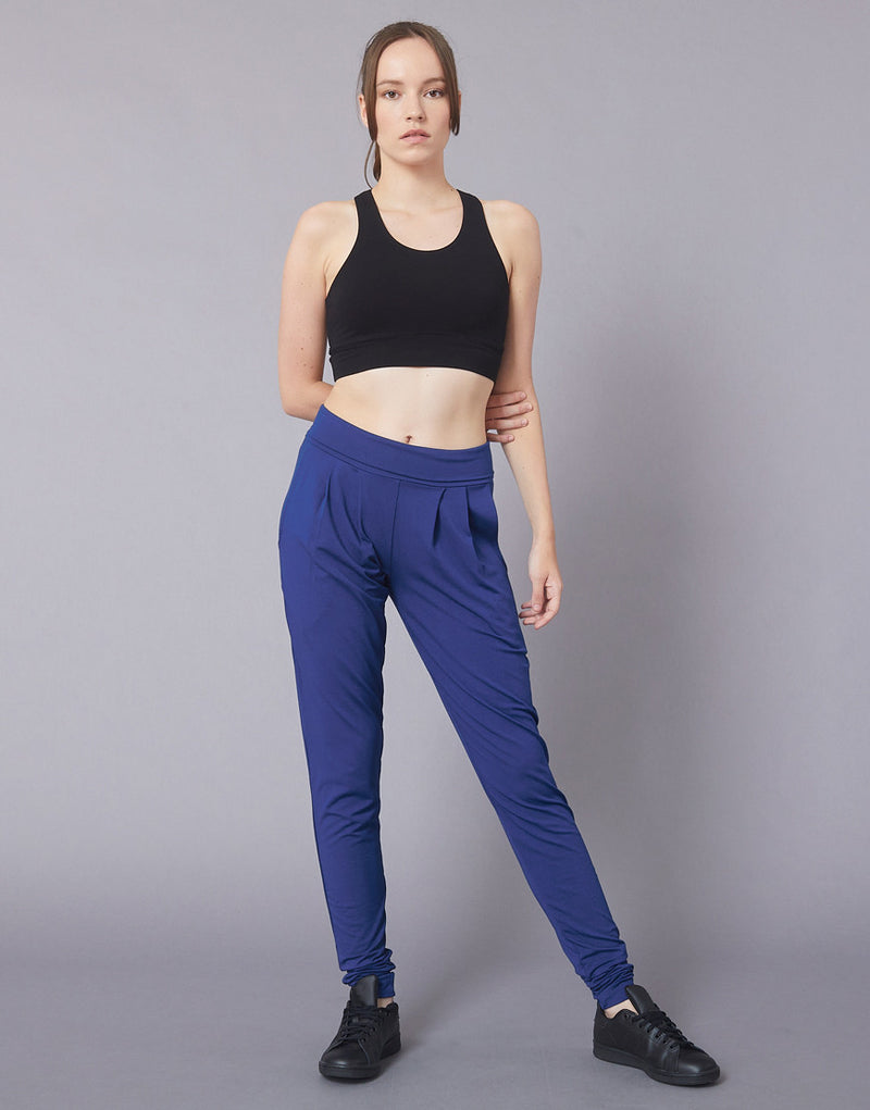 Laad het plaatje in de Viewer, Vivant Broek Wijd Rolband Zakken Kobalt Blauw (Cobalt)