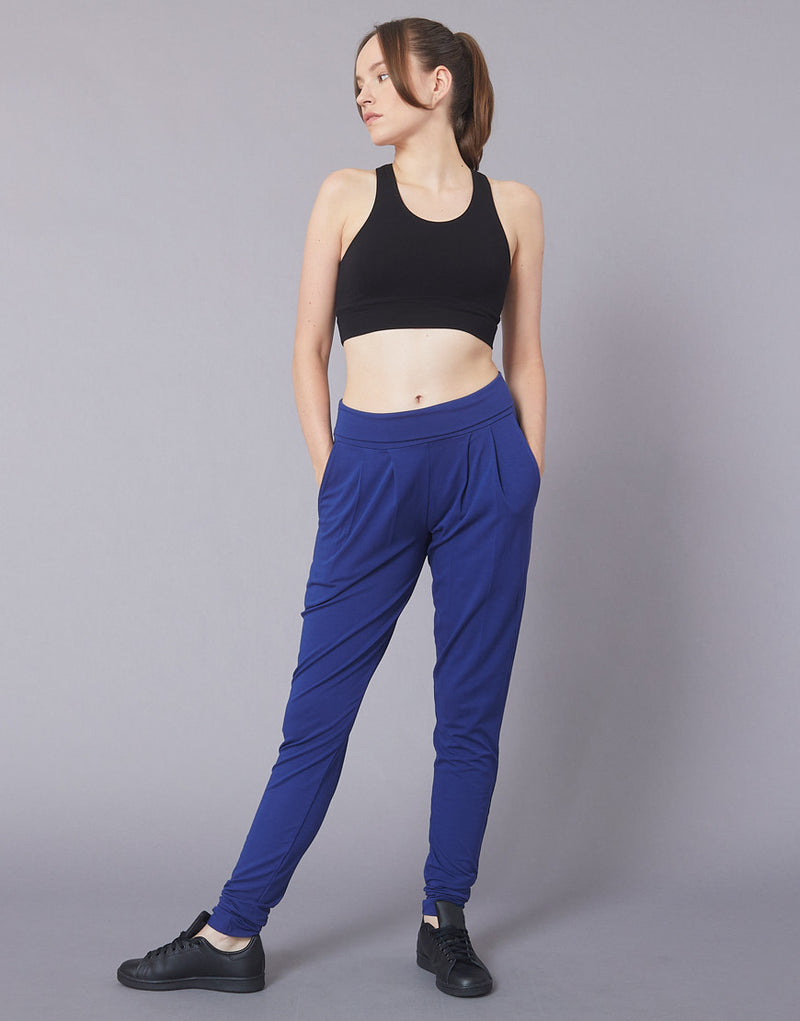 Laad het plaatje in de Viewer, Vivant Broek Wijd Rolband Zakken Kobalt Blauw (Cobalt)