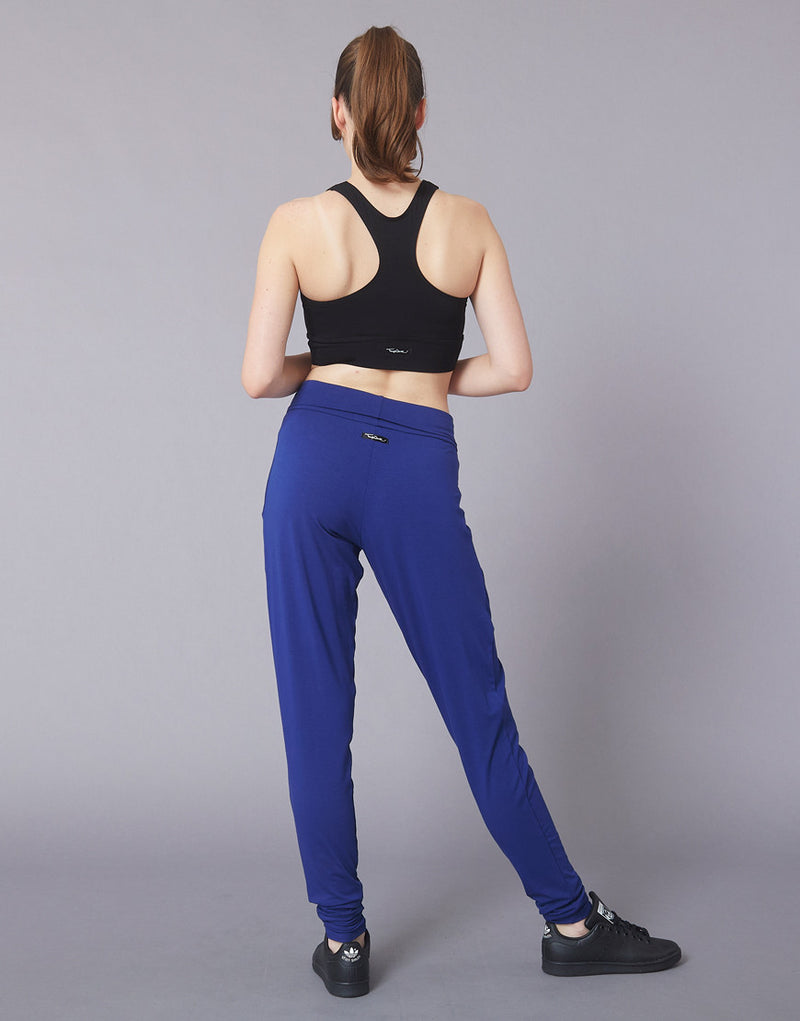 Laad het plaatje in de Viewer, Vivant Broek Wijd Rolband Zakken Kobalt Blauw (Cobalt)