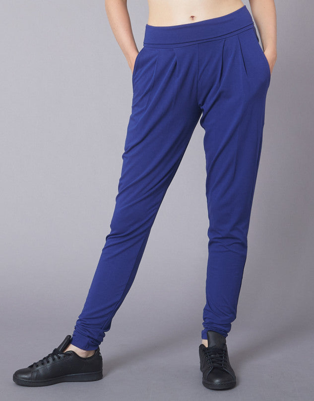 Laad het plaatje in de Viewer, Vivant Broek Wijd Rolband Zakken Kobalt Blauw (Cobalt)