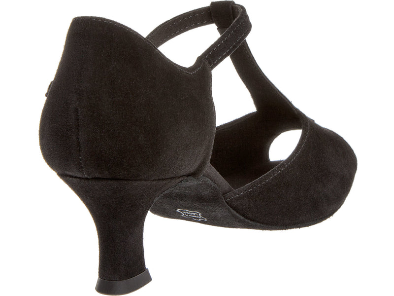 Laad het plaatje in de Viewer, 010-064-101 Zwart Suède/Strass 5 cm