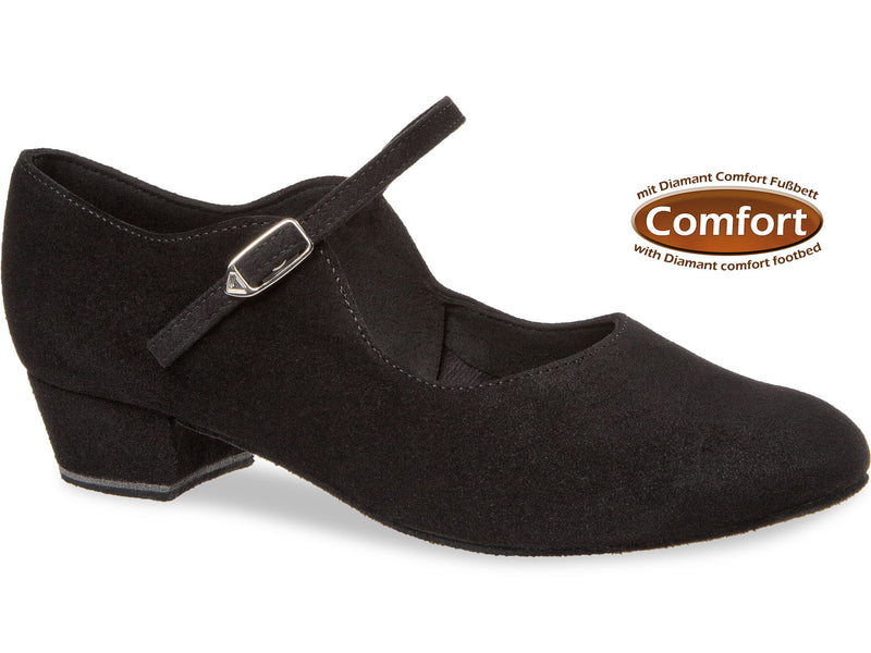 Laad het plaatje in de Viewer, 050-029-001 Comfort Zwart Suède 2.8 cm