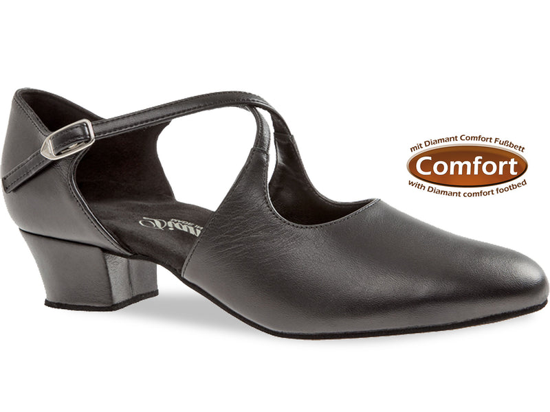 Laad het plaatje in de Viewer, 052-102-034 Comfort Zwart Leer 3.7 cm