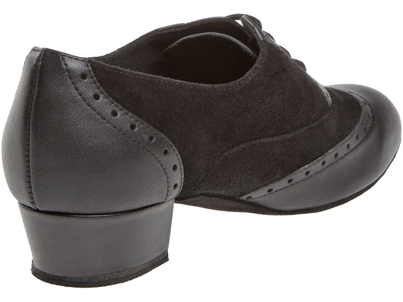 Laad het plaatje in de Viewer, 063-029-070 Comfort Trainers Zwart Leer / Suède 2.8 cm