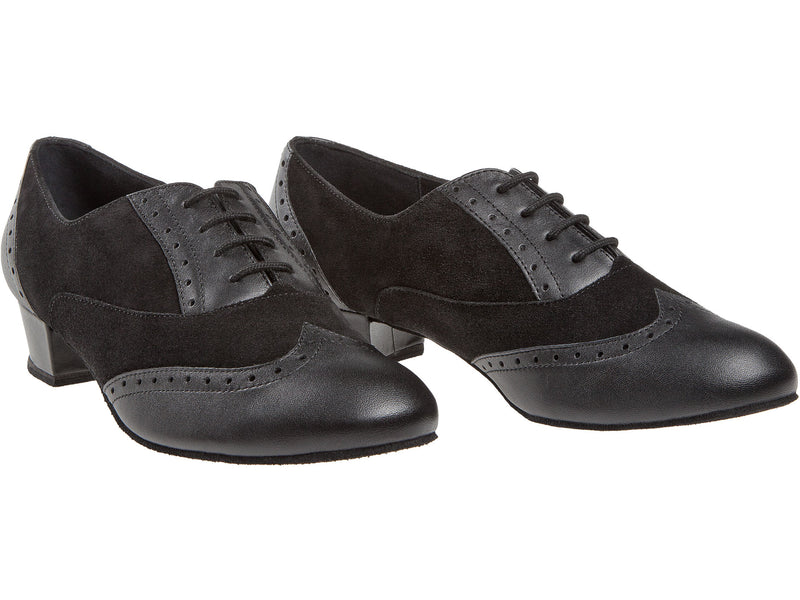 Laad het plaatje in de Viewer, 063-029-070 Comfort Trainers Zwart Leer / Suède 2.8 cm