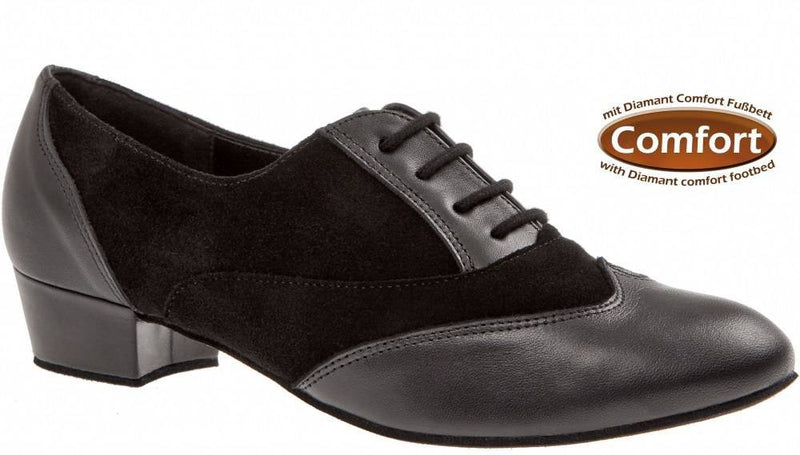 Laad het plaatje in de Viewer, 063-029-070 Comfort Trainers Zwart Leer / Suède 2.8 cm