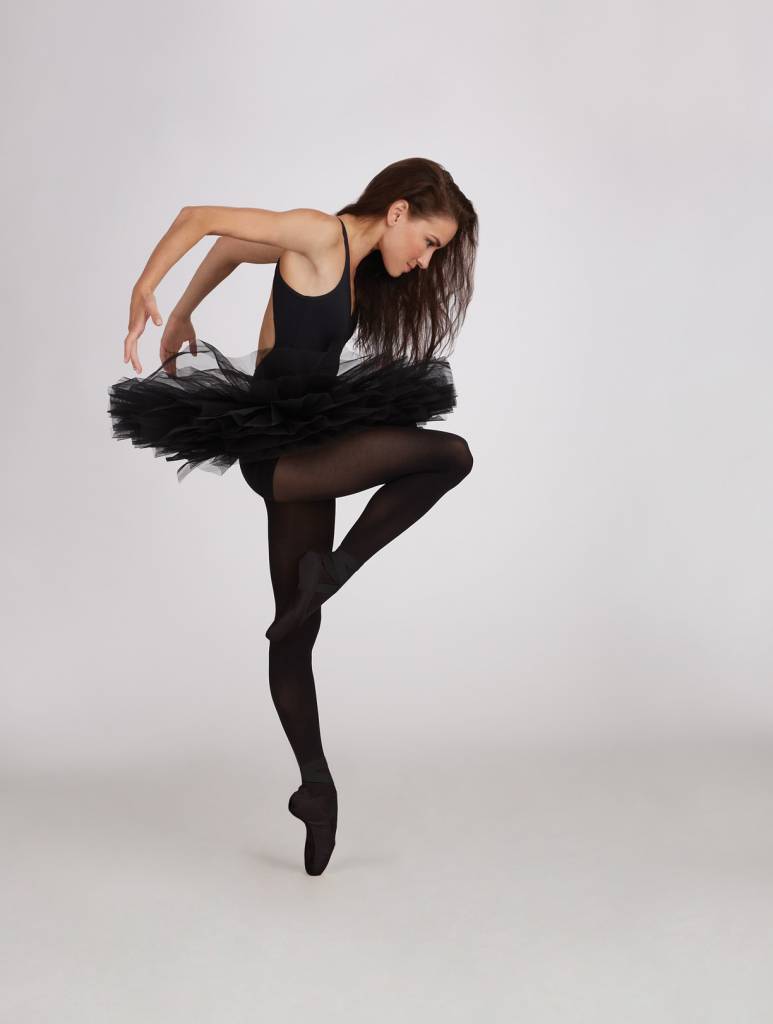 Laad het plaatje in de Viewer, 10391 Adult Practice Ballet Tutu Zwart