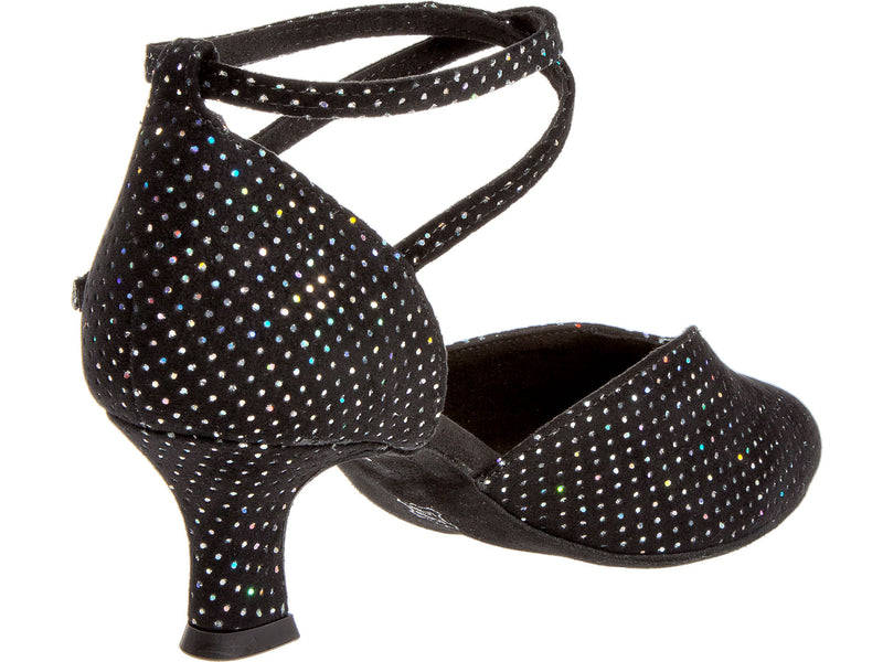 Laad het plaatje in de Viewer, 105-068-155 Zwart Hologram Stof 5 cm