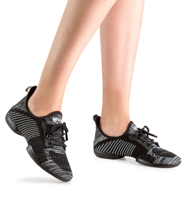 Laad het plaatje in de Viewer, Suny 110 Pureflex Dames Zwart / Grijs / Wit Knit