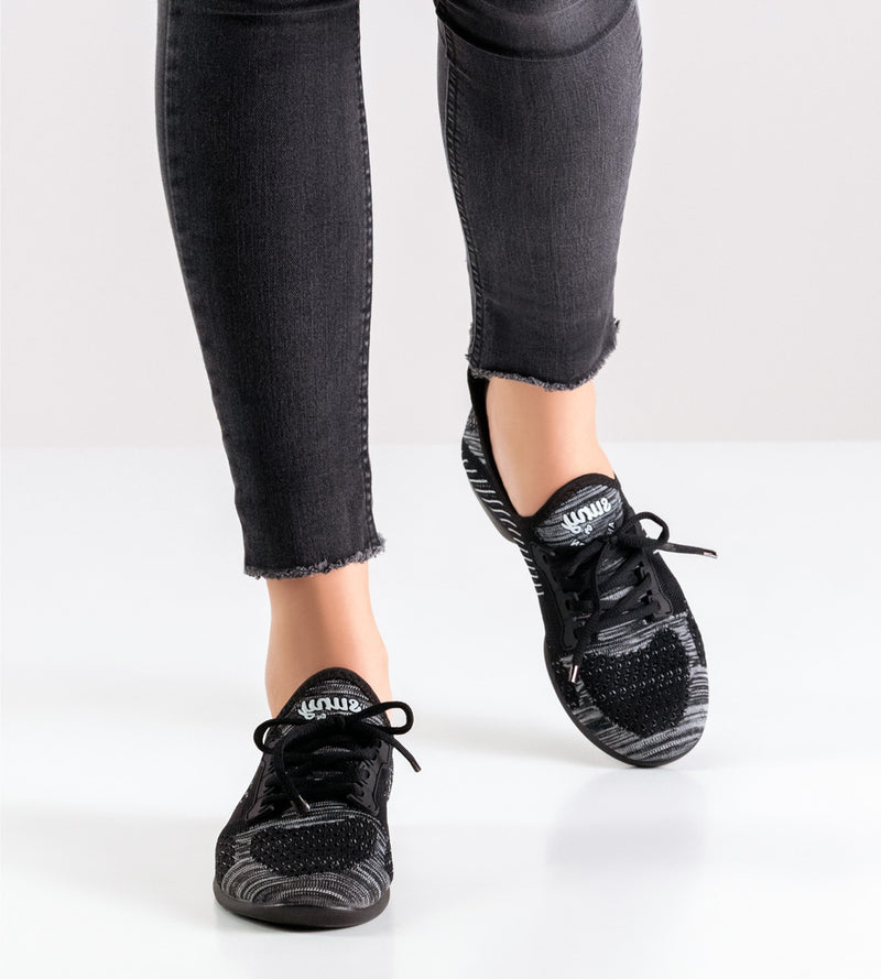 Laad het plaatje in de Viewer, Suny 110 Pureflex Dames Zwart / Grijs / Wit Knit