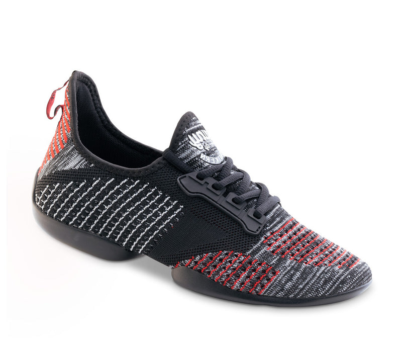 Laad het plaatje in de Viewer, Suny 115 Pureflex Dames Zwart / Grijs / Rood Knit