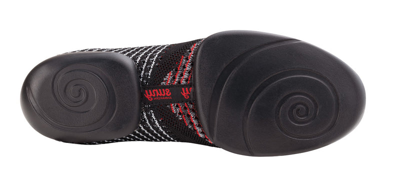 Laad het plaatje in de Viewer, Suny 115 Pureflex Dames Zwart / Grijs / Rood Knit