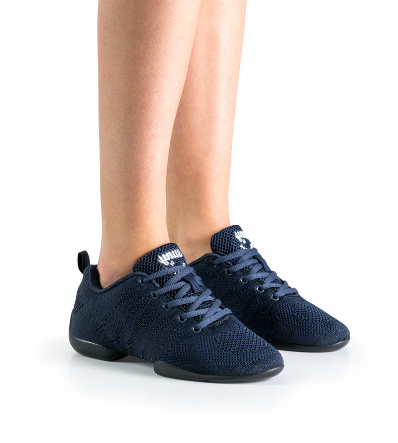 Laad het plaatje in de Viewer, Suny 130 Pureflex  Dames Blauw / Zwart Knit
