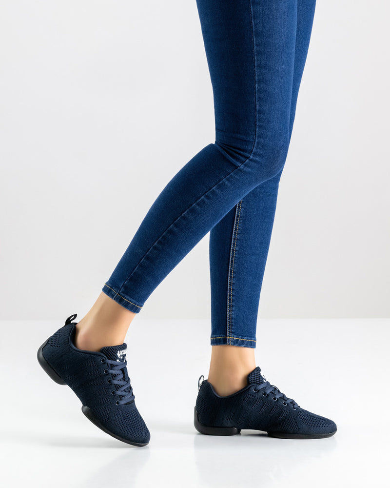 Laad het plaatje in de Viewer, Suny 130 Pureflex Dames Blauw / Zwart Knit