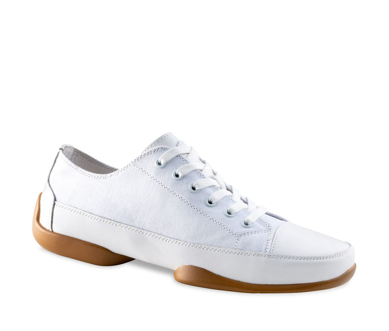 Laad het plaatje in de Viewer, Danssneakers 140 Dames Pureflex Wit Leer / Canvas