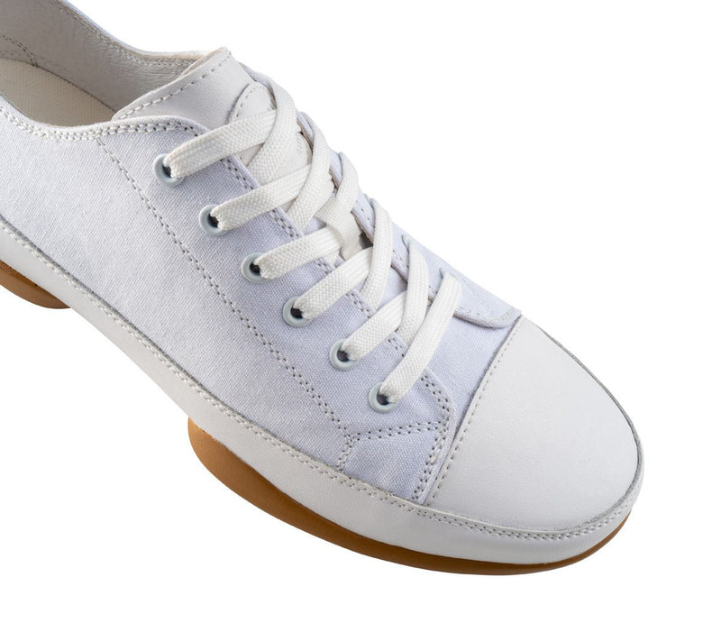 Laad het plaatje in de Viewer, Danssneakers 140 Dames Pureflex Wit Leer / Canvas