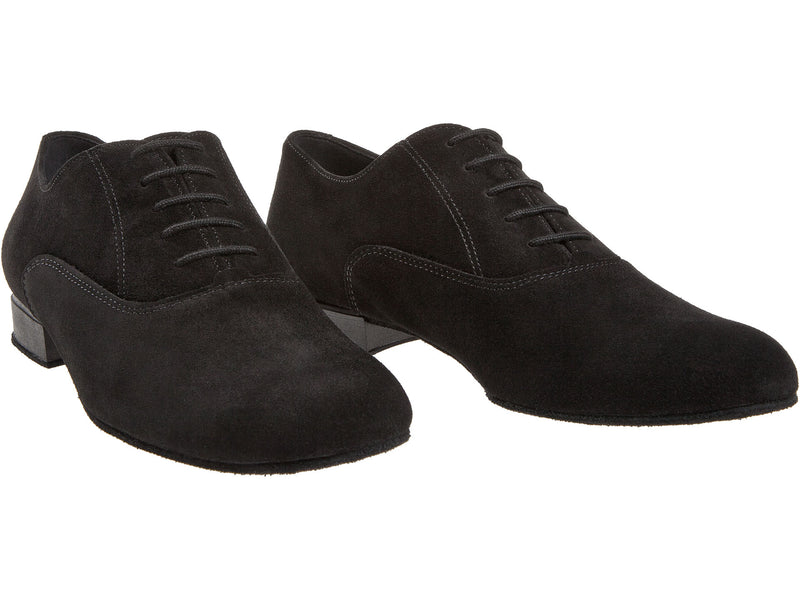 Laad het plaatje in de Viewer, 180-025-001 Brede Pasvorm Zwart Suède 2 cm