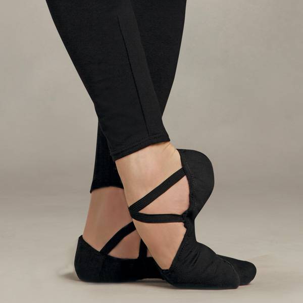 Laad het plaatje in de Viewer, U2031 Cobra Balletschoenen Canvas Zwart