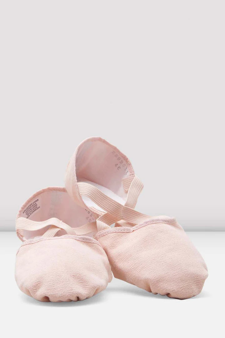 Laad het plaatje in de Viewer, ES0251L Elastosplit X Canvas Balletschoenen Gespleten zool Roze/PNK