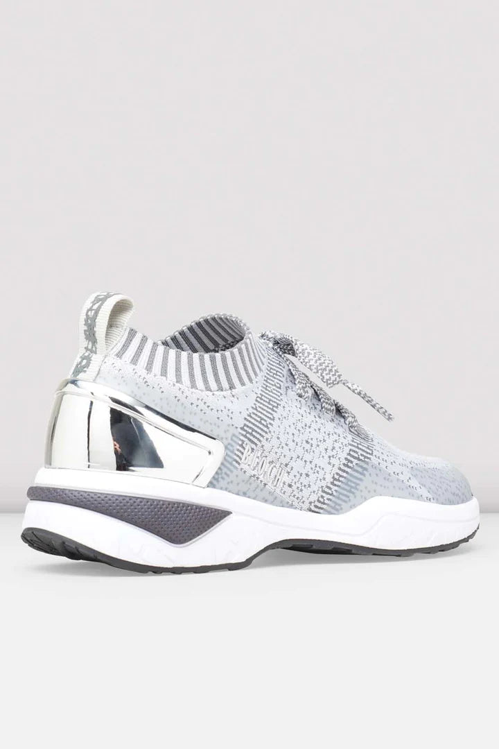 Laad het plaatje in de Viewer, S0929L Alcyone Lage Sneakers Grijs/Wit/Zilver Knit